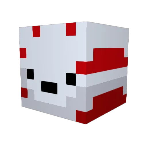 iSenPug Minecraft avatar head, 3D render