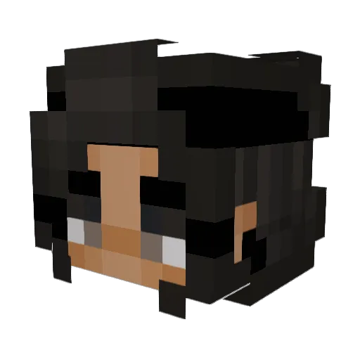 iSendSnow Minecraft avatar head, 3D render