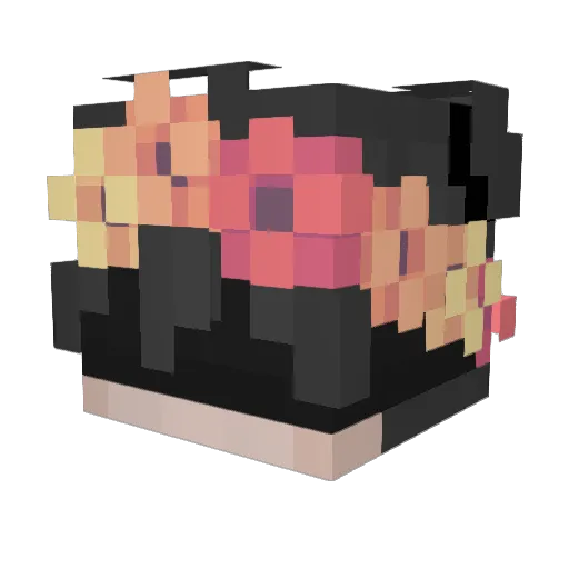 iSeukcito Minecraft avatar head, 3D render