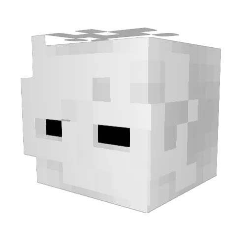 iSeus Minecraft avatar head, 3D render
