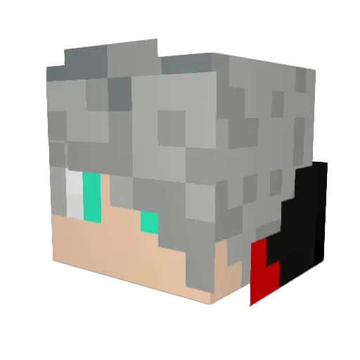 iShadox Minecraft avatar head, 3D render