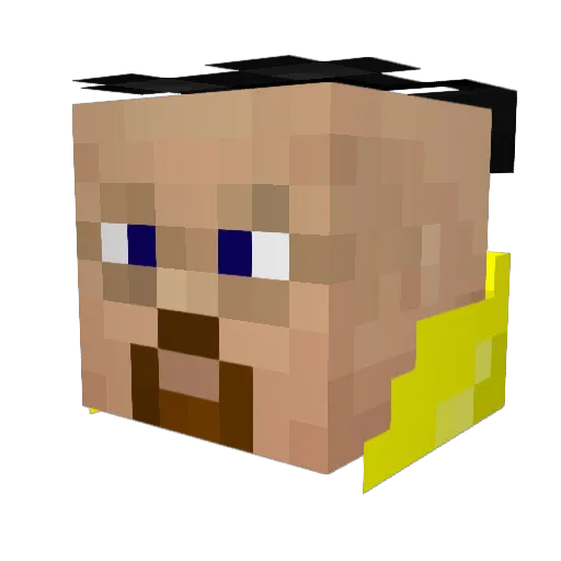 iShawn Minecraft avatar head, 3D render