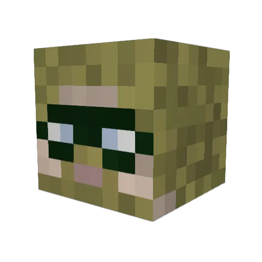iShiZZ Minecraft avatar head, 3D render