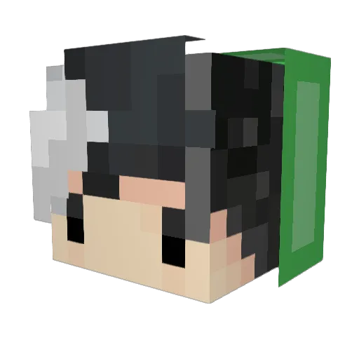 iShizNit Minecraft avatar head, 3D render