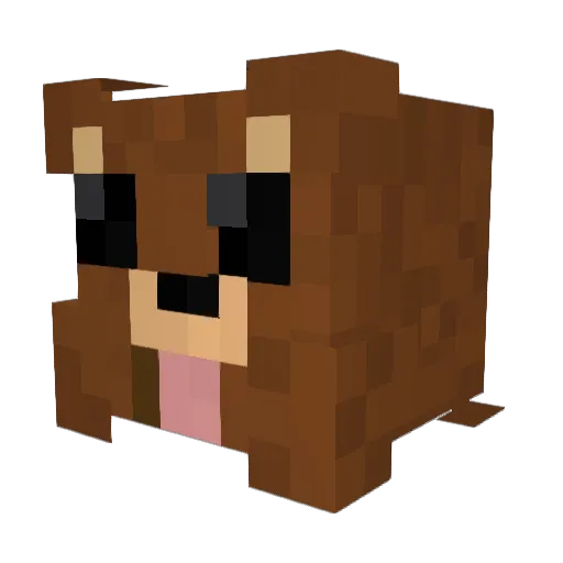 iShuffl3 Minecraft avatar head, 3D render