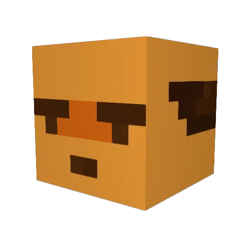iShxy Minecraft avatar head, 3D render
