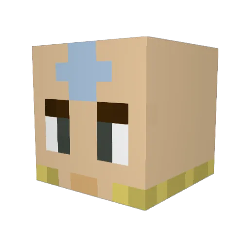 iSilass Minecraft avatar head, 3D render