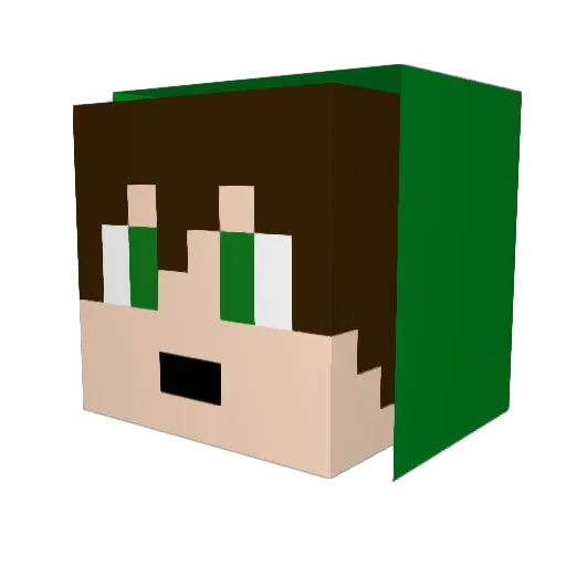 iSimonXd Minecraft avatar head, 3D render