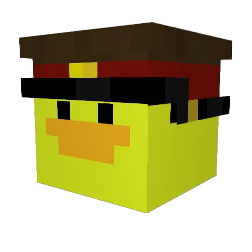 iSimp4kostasdad Minecraft avatar head, 3D render