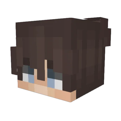 iSimpForDylaila Minecraft avatar head, 3D render