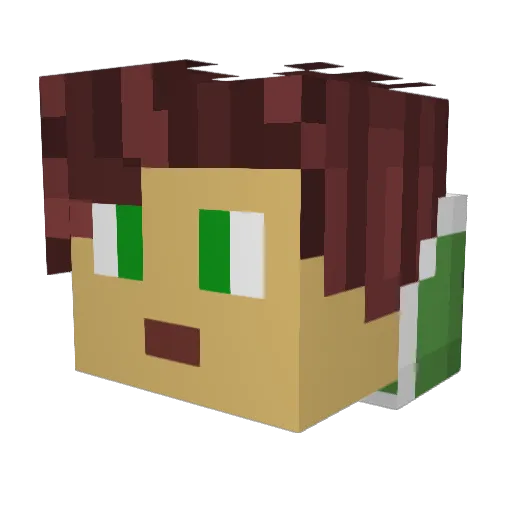 iSimsation Minecraft avatar head, 3D render