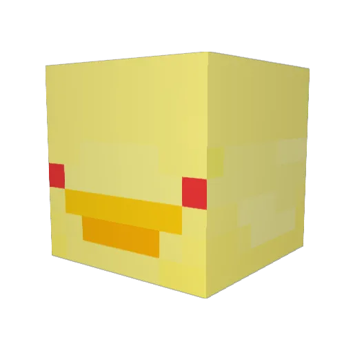 iSixE Minecraft avatar head, 3D render
