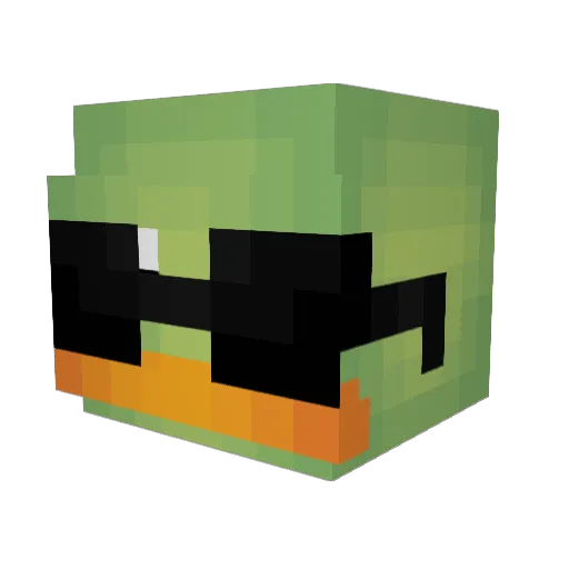 iSkillLikeCrazy Minecraft avatar head, 3D render