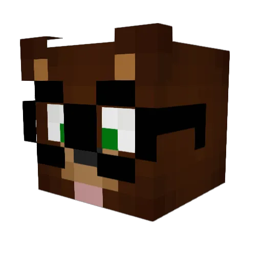 iSkillsPvP Minecraft avatar head, 3D render