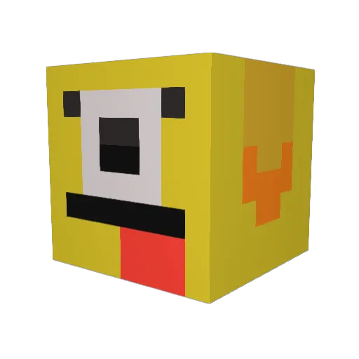 iSkywars Minecraft avatar head, 3D render