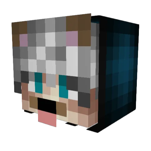 iSlayerPeak Minecraft avatar head, 3D render
