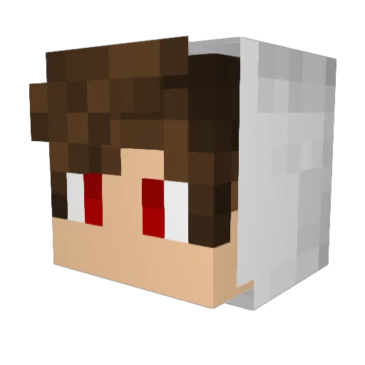 iSleepyAsh Minecraft avatar head, 3D render