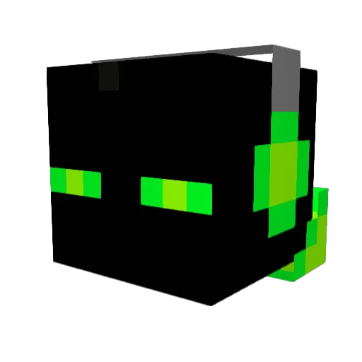 iSnowDay Minecraft avatar head, 3D render