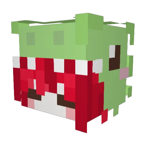 iSnowyyy Minecraft avatar head, 3D render