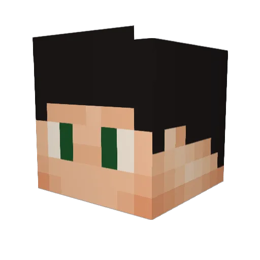 iSnyder Minecraft avatar head, 3D render