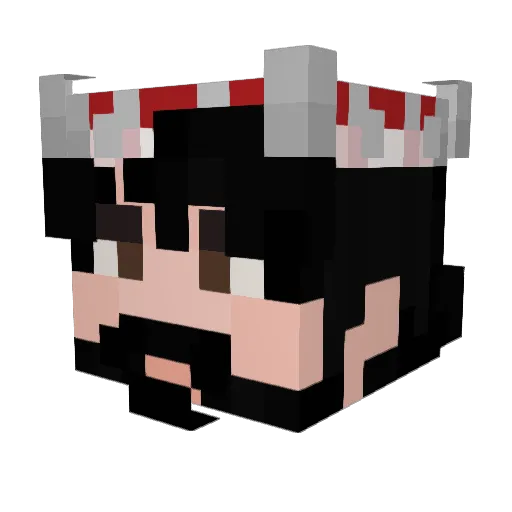 iSoqhia Minecraft avatar head, 3D render