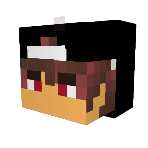 iSorveteE Minecraft avatar head, 3D render