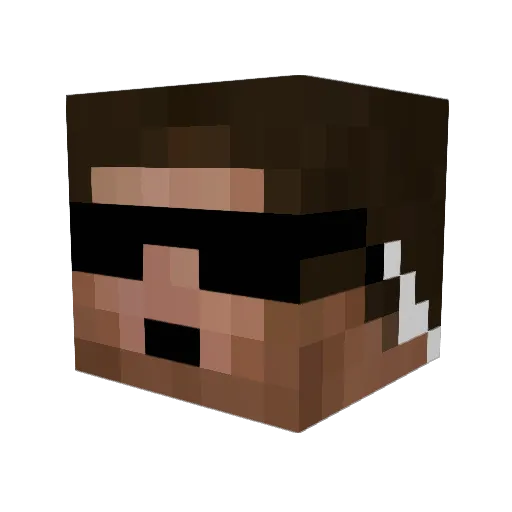 iSouthwest Minecraft avatar head, 3D render