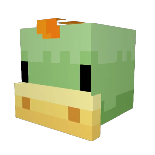 iSoxks Minecraft avatar head, 3D render