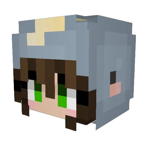 iSpy_x Minecraft avatar head, 3D render