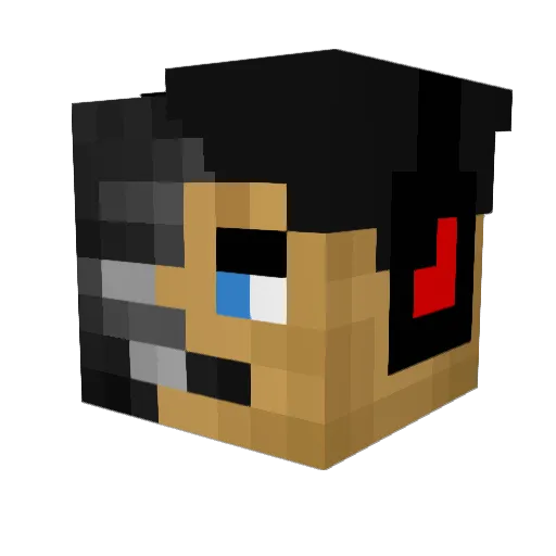 iSpybeast Minecraft avatar head, 3D render