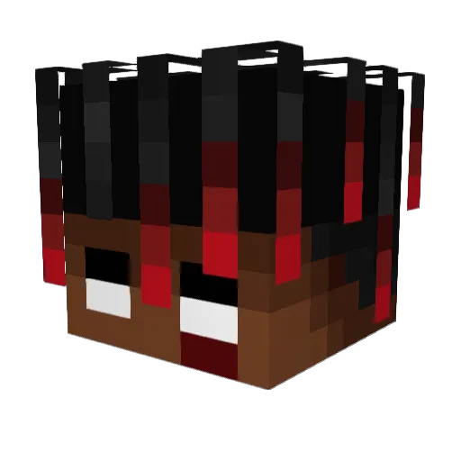 iSqlt Minecraft avatar head, 3D render