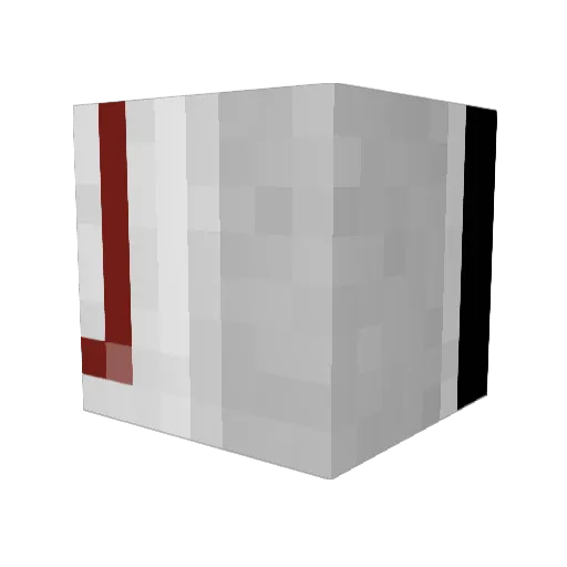 iSqxttlez Minecraft avatar head, 3D render