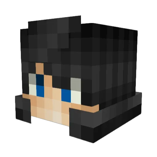 iSrMaker Minecraft avatar head, 3D render
