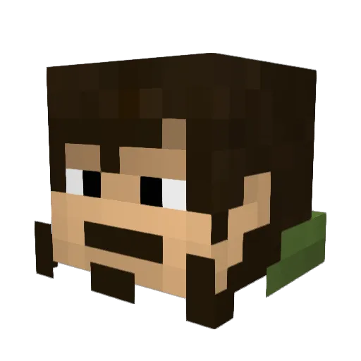 iSthigu Minecraft avatar head, 3D render