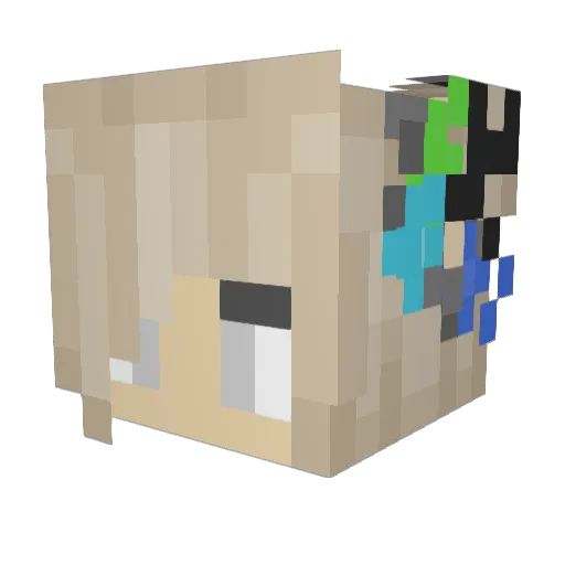 iStoleYourOreo Minecraft avatar head, 3D render