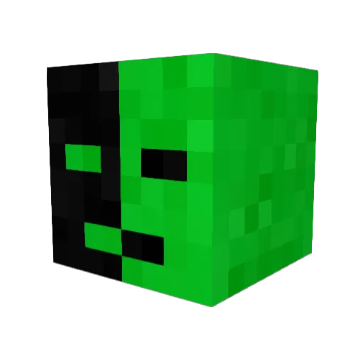 iStorm1544C Minecraft avatar head, 3D render