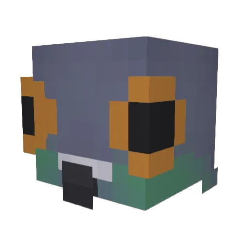iStrafee Minecraft avatar head, 3D render