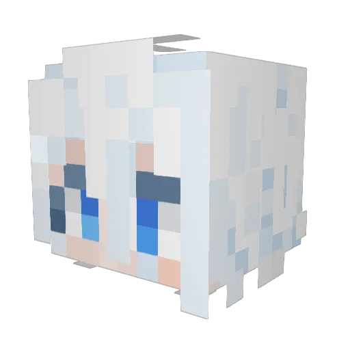 iStrides Minecraft avatar head, 3D render