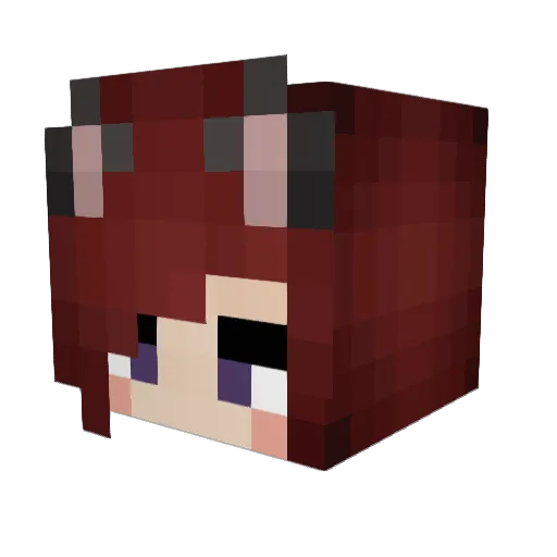 iSuccubus Minecraft avatar head, 3D render