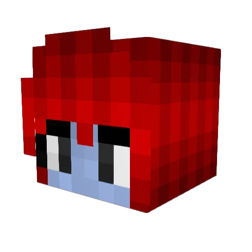 iSushii Minecraft avatar head, 3D render