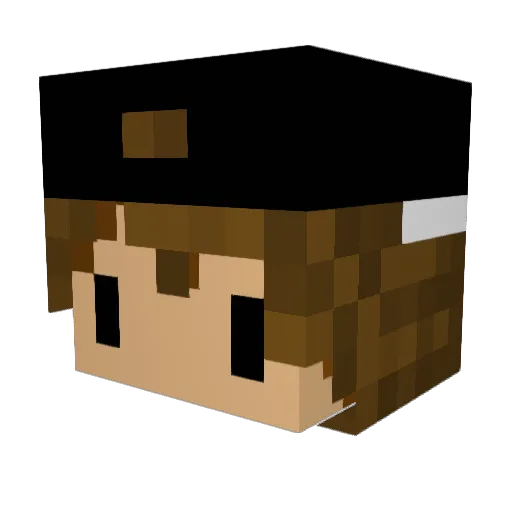 iSvennn Minecraft avatar head, 3D render