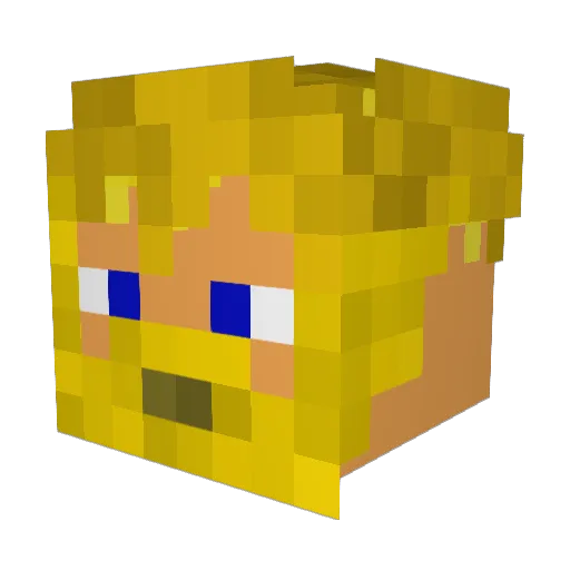 iSweatJr Minecraft avatar head, 3D render