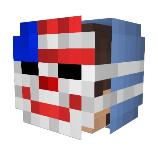 iSweatbln Minecraft avatar head, 3D render