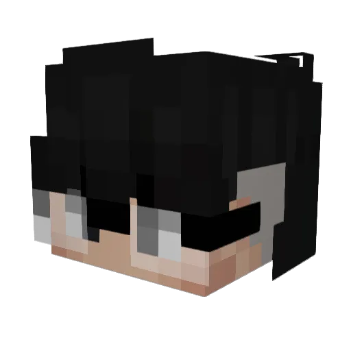 iSxdotls Minecraft avatar head, 3D render