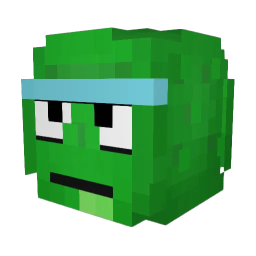 iSxhil Minecraft avatar head, 3D render