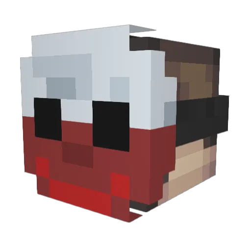 iSyniQz Minecraft avatar head, 3D render