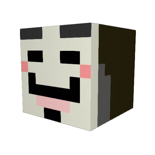iSynth Minecraft avatar head, 3D render