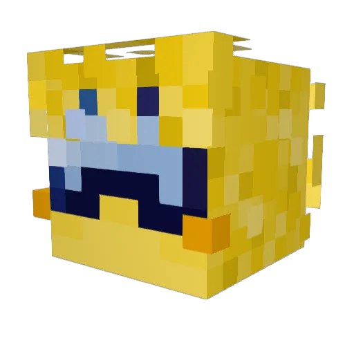 iTASTETHECOLORS Minecraft avatar head, 3D render