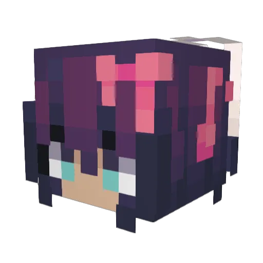 iTMG Minecraft avatar head, 3D render
