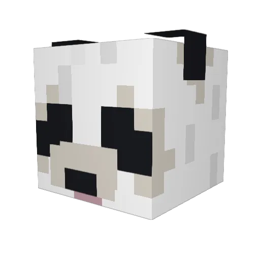 iTPanda Minecraft avatar head, 3D render